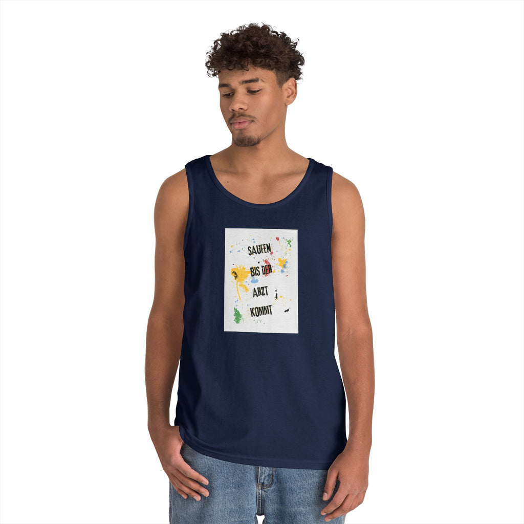 Saufen bis der Arzt kommt – Motiv A – Tanktop (Heavy)