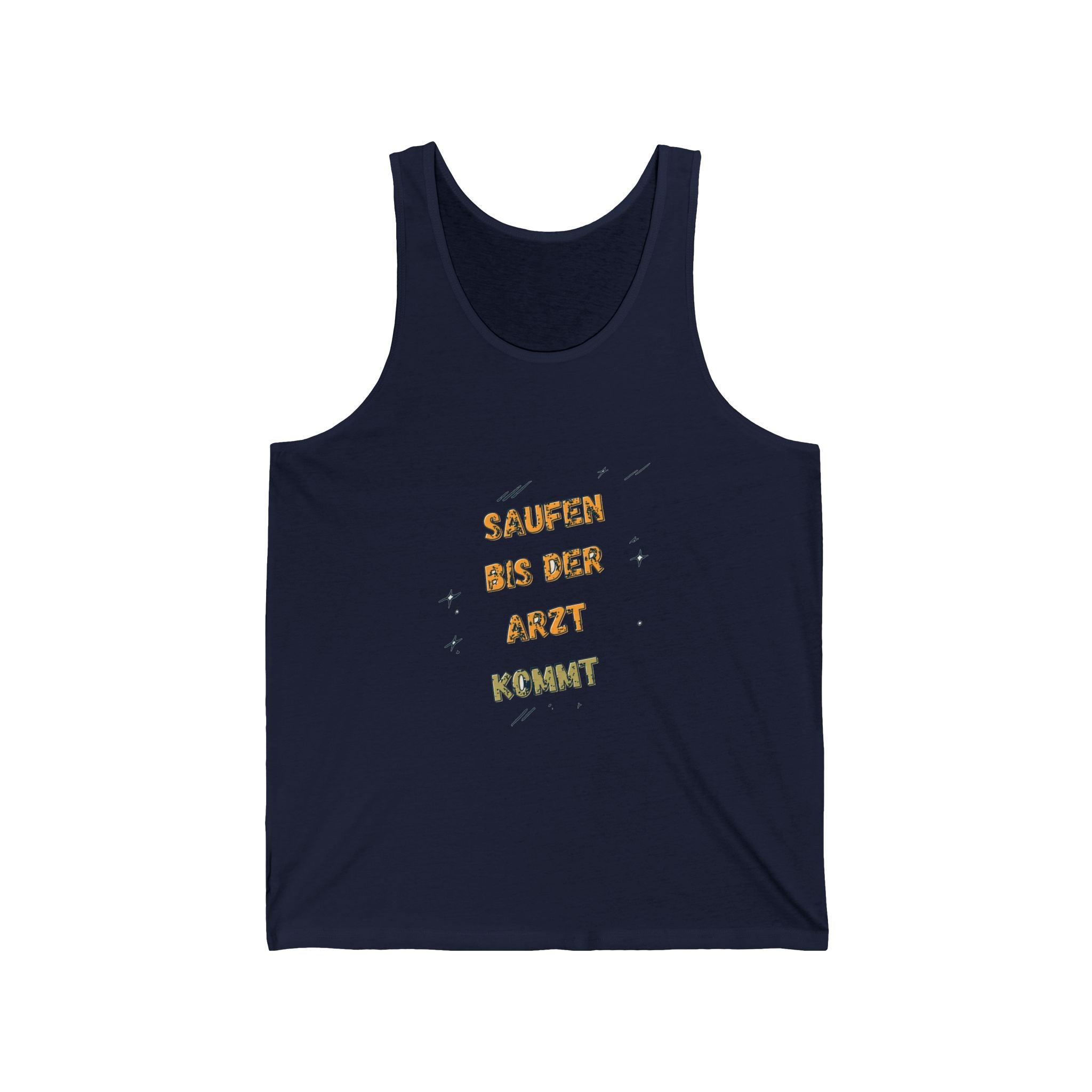 Saufen bis der Arzt kommt – Motiv C – Tanktop (Slim Fit)