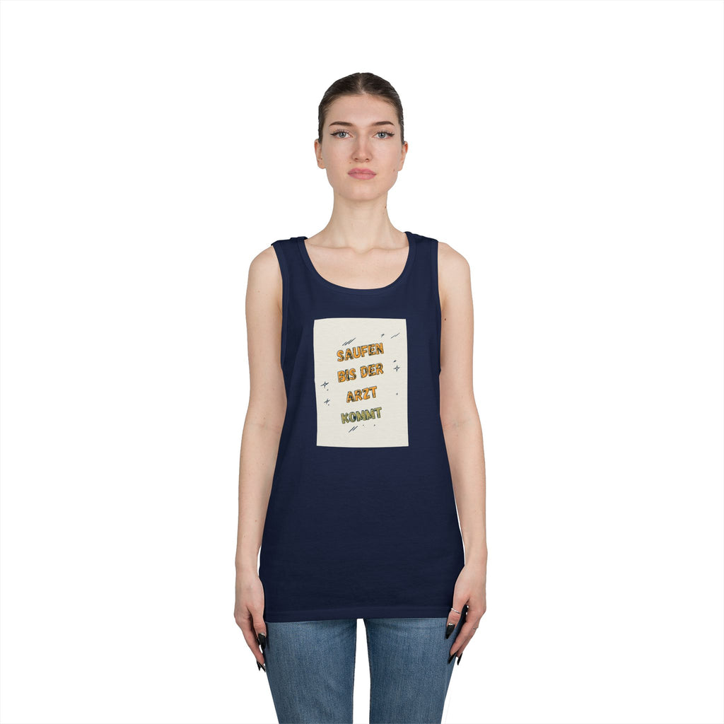 Saufen bis der Arzt kommt – Motiv C – Tanktop (Heavy)