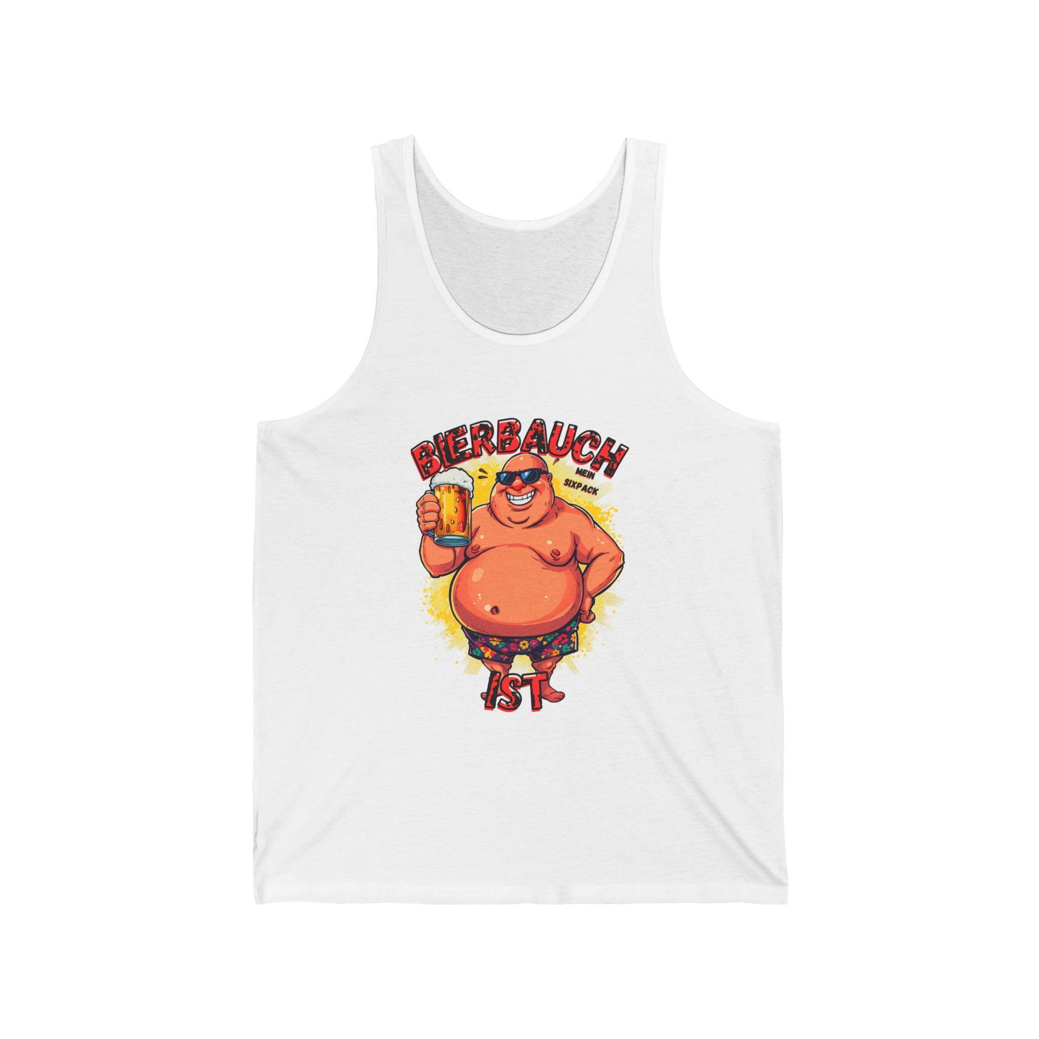 Bierbauch Tanktop – Cartoon (Slim Fit)