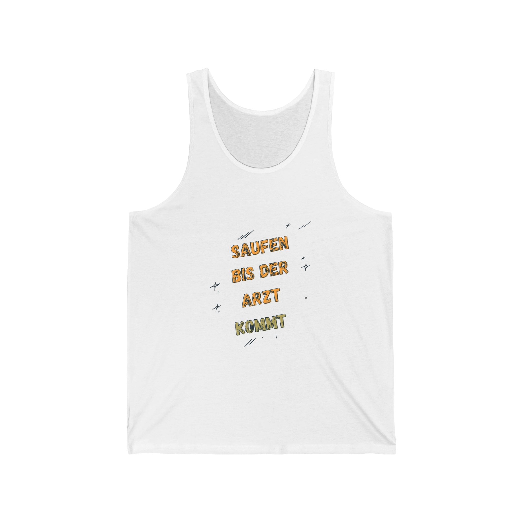 Saufen bis der Arzt kommt – Motiv C – Tanktop (Slim Fit)