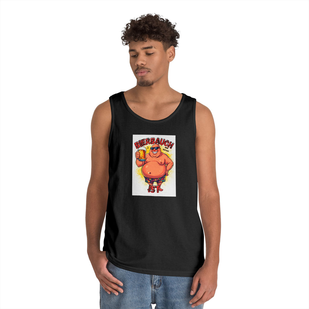 Bierbauch ist mein Sixpack – Cartoon Party-Guy – Tanktop (Heavy)