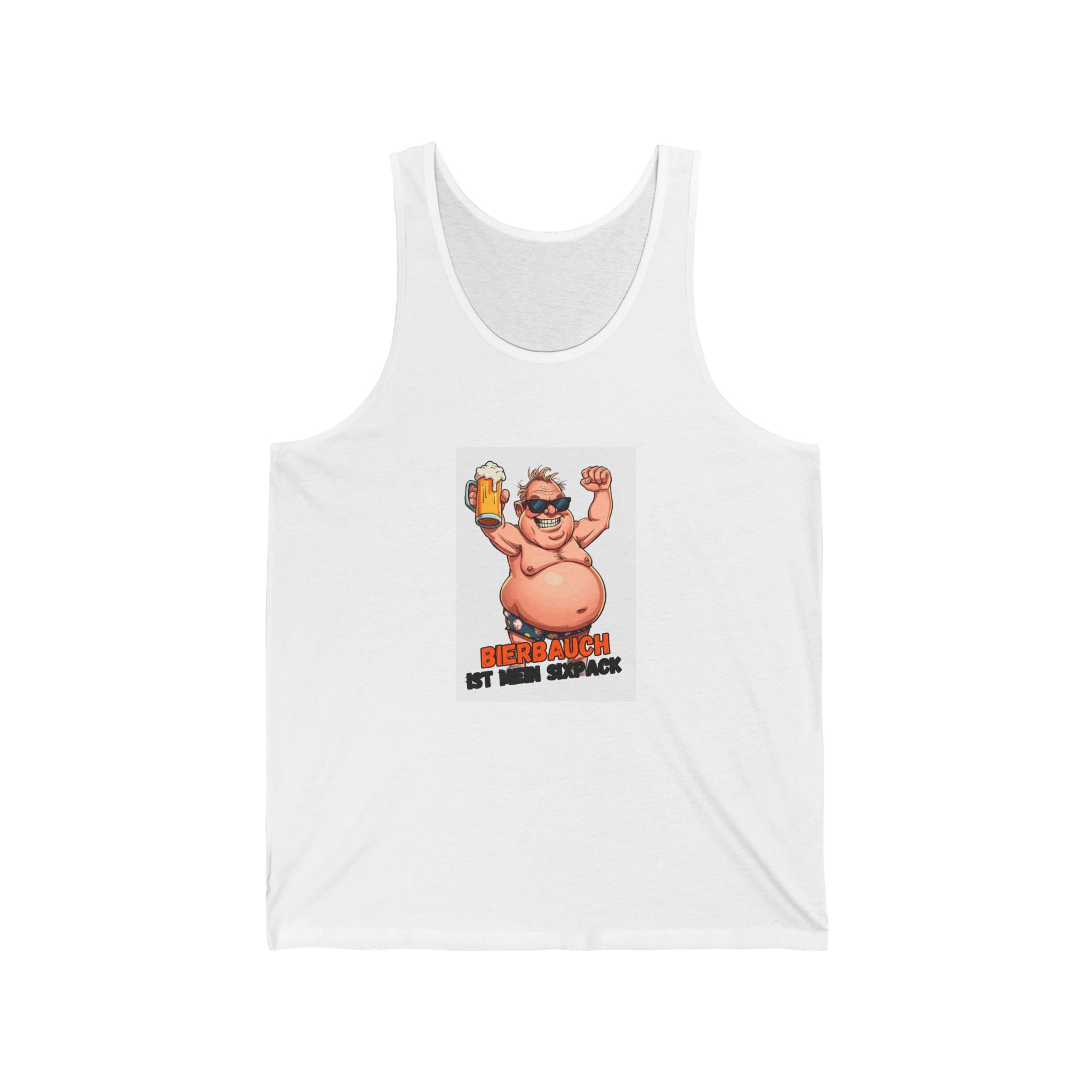 Bierbauch ist mein Sixpack – Ballermann Edition – Tanktop (Slim Fit)