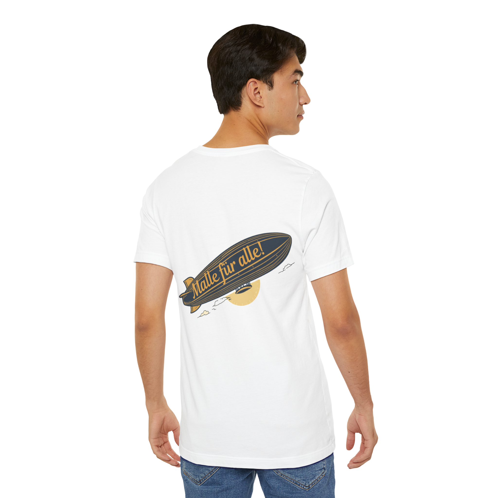 Malle für alle! – Zeppelin T-Shirt (Backprint)